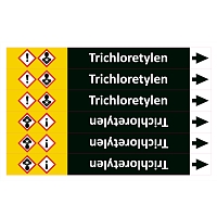 Značení potrubí ISO 20560, trichloretylén